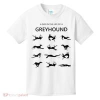 A Day In The Life Of A Greyhound Kids T-Shirt thumb 0