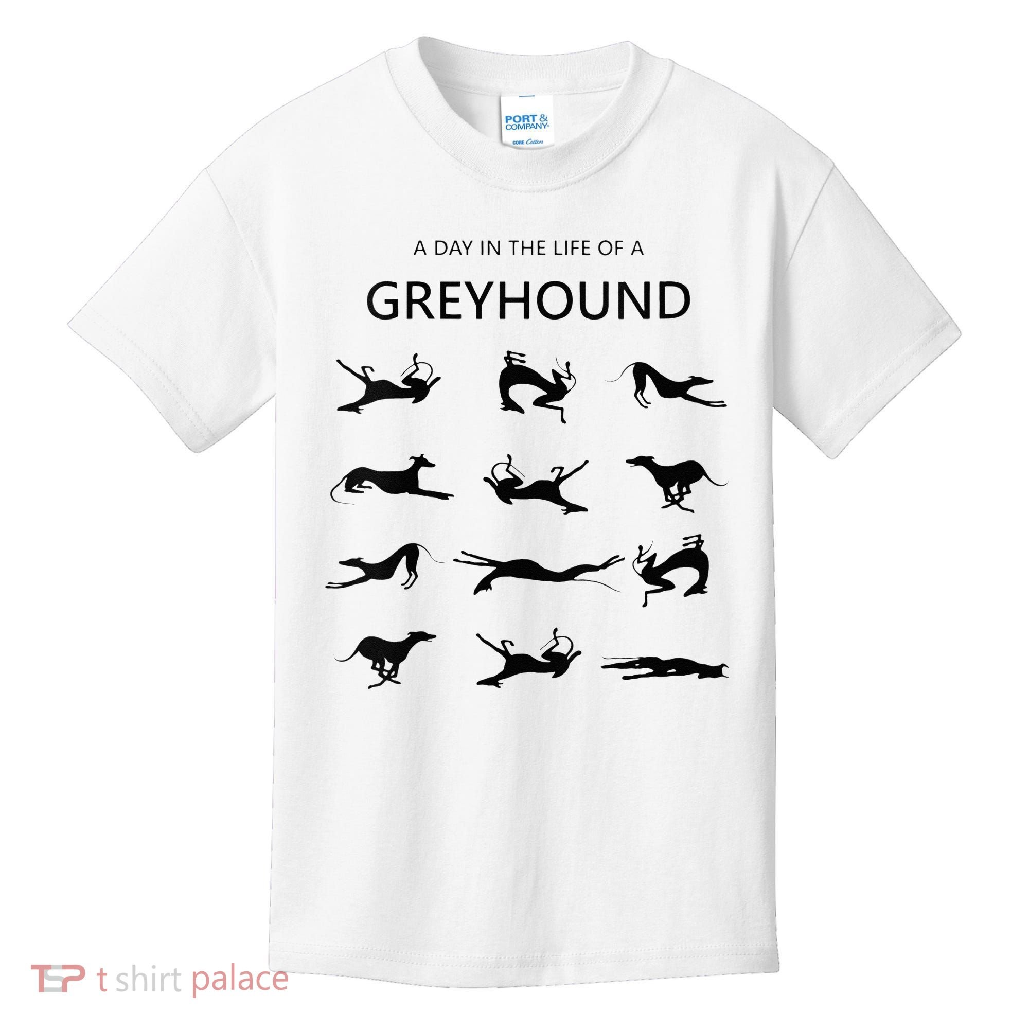 A Day In The Life Of A Greyhound Kids T-Shirt