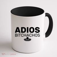 Adios Bitchachos Funny Sombrero Cinco De Mayo Coffee Mug thumb 1