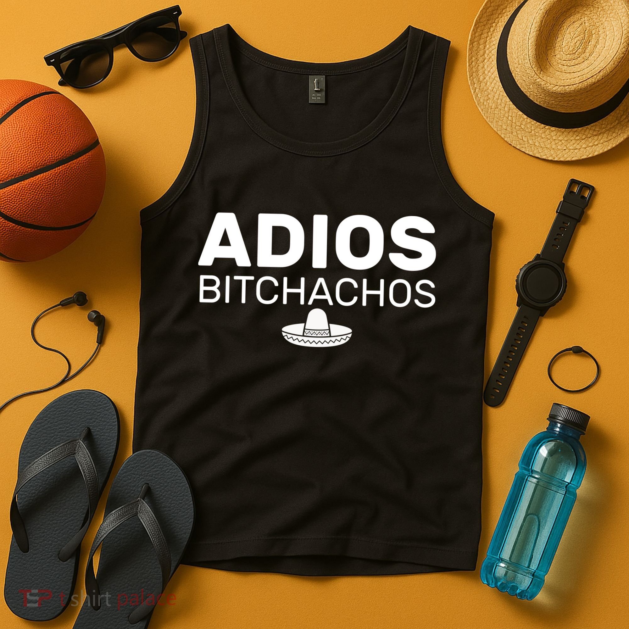 Adios Bitchachos Funny Sombrero Cinco De Mayo Tank Top