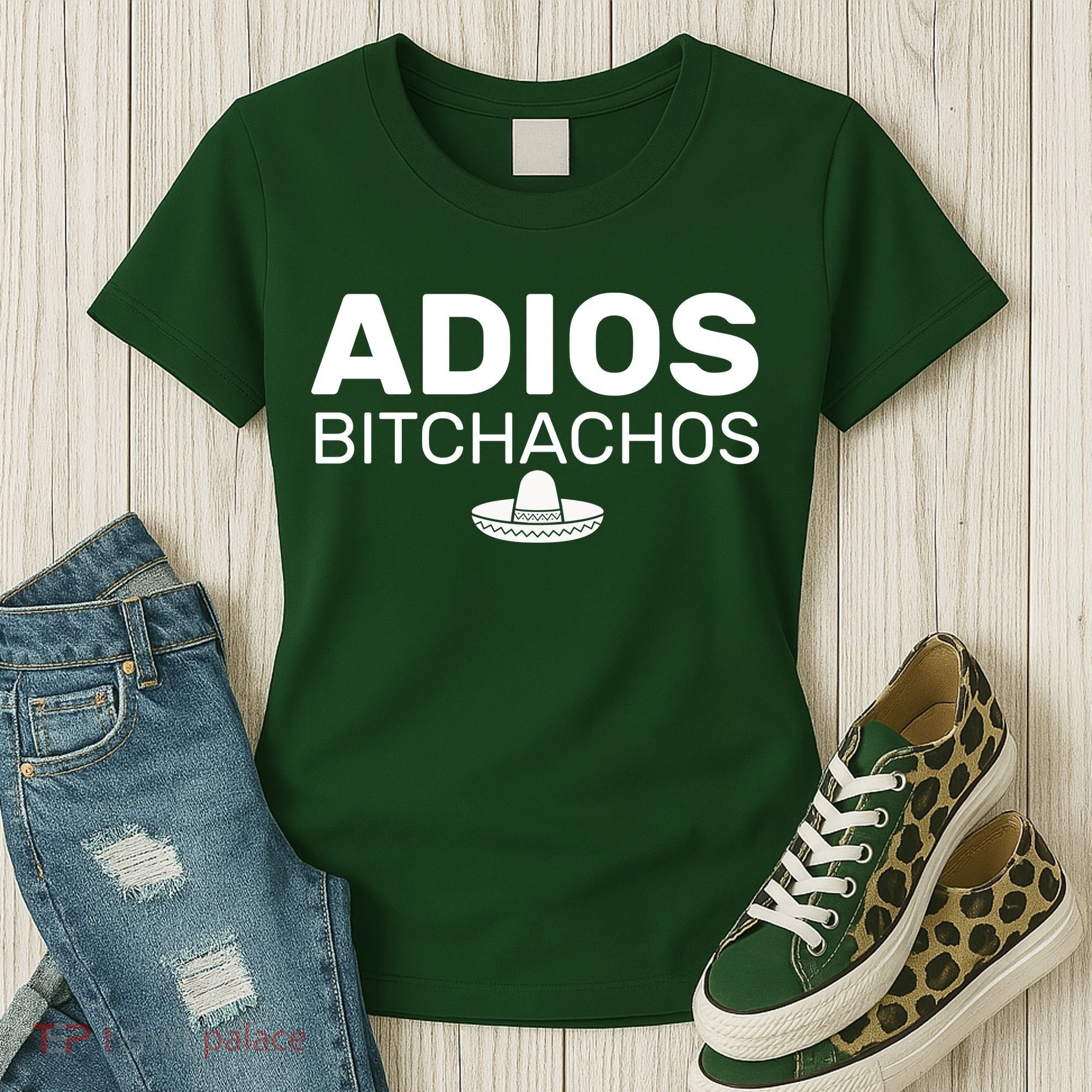 Adios Bitchachos Funny Sombrero Cinco De Mayo Women's T-Shirt