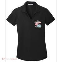 Adios School Hello Pool Teacher Life Flamingo Women's Dry Zone Grid Polo thumb 0