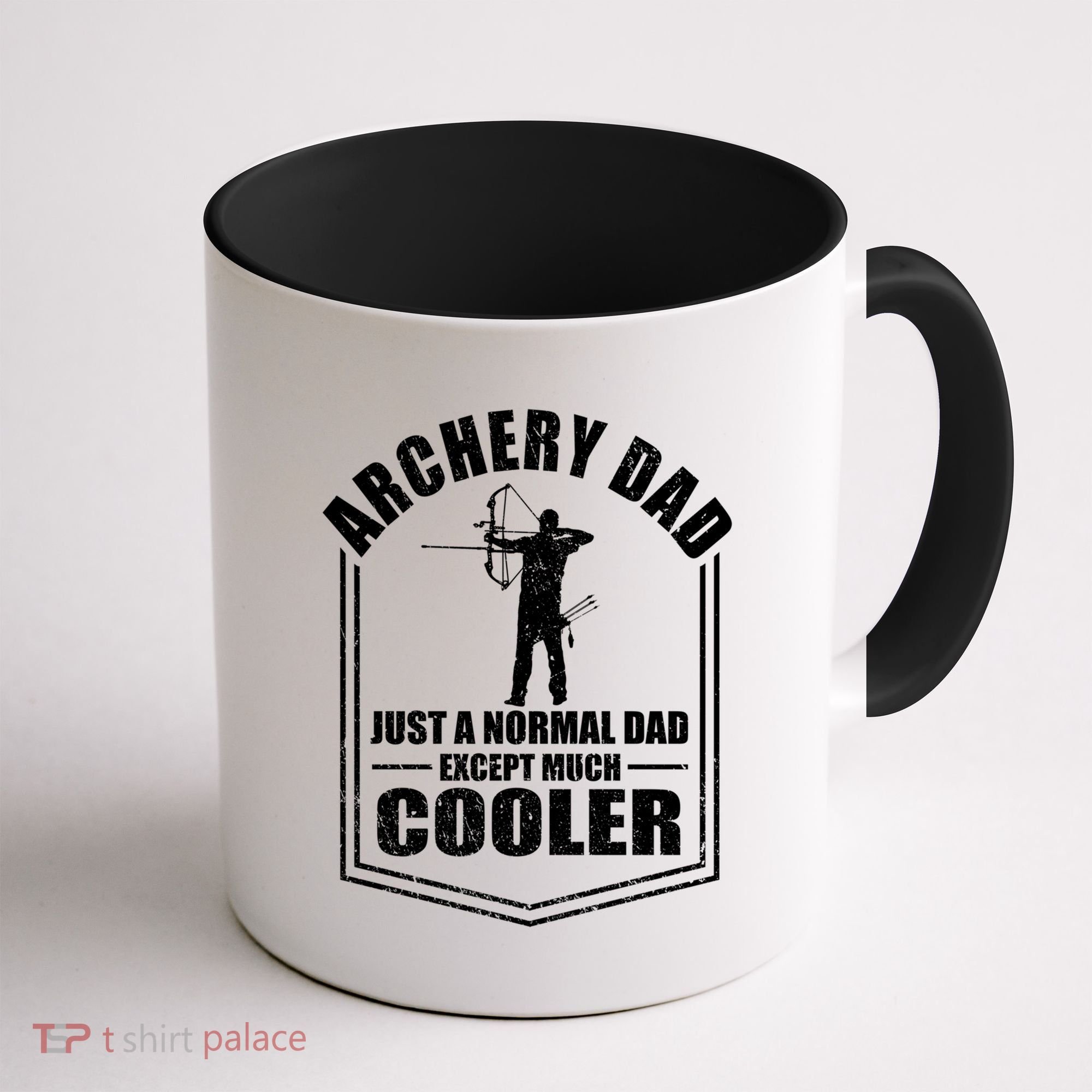 Archery Dad Just A Normal Dad Except Cooler Fathers Day Funny Gift Coffee Mug