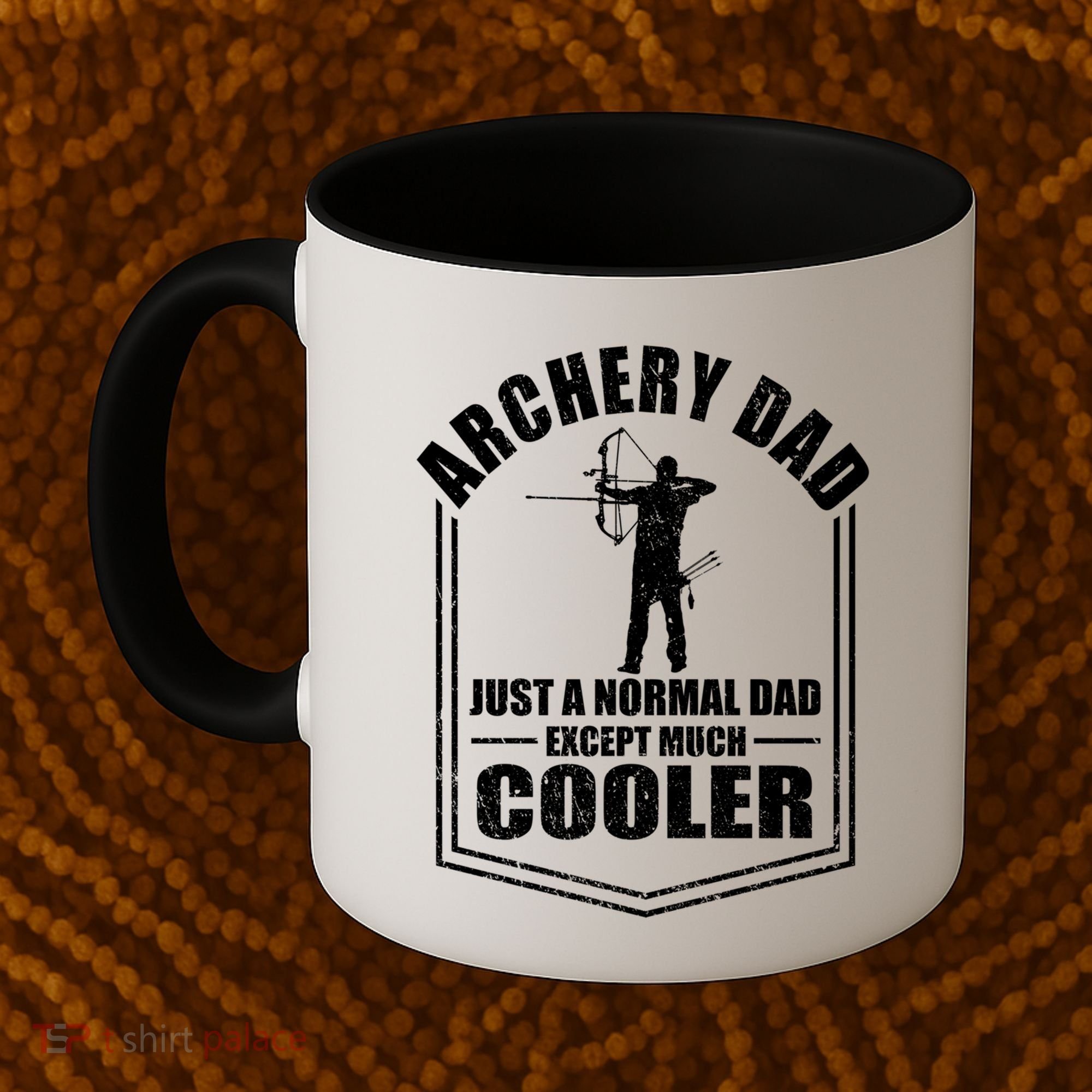 Archery Dad Just A Normal Dad Except Cooler Fathers Day Funny Gift Coffee Mug
