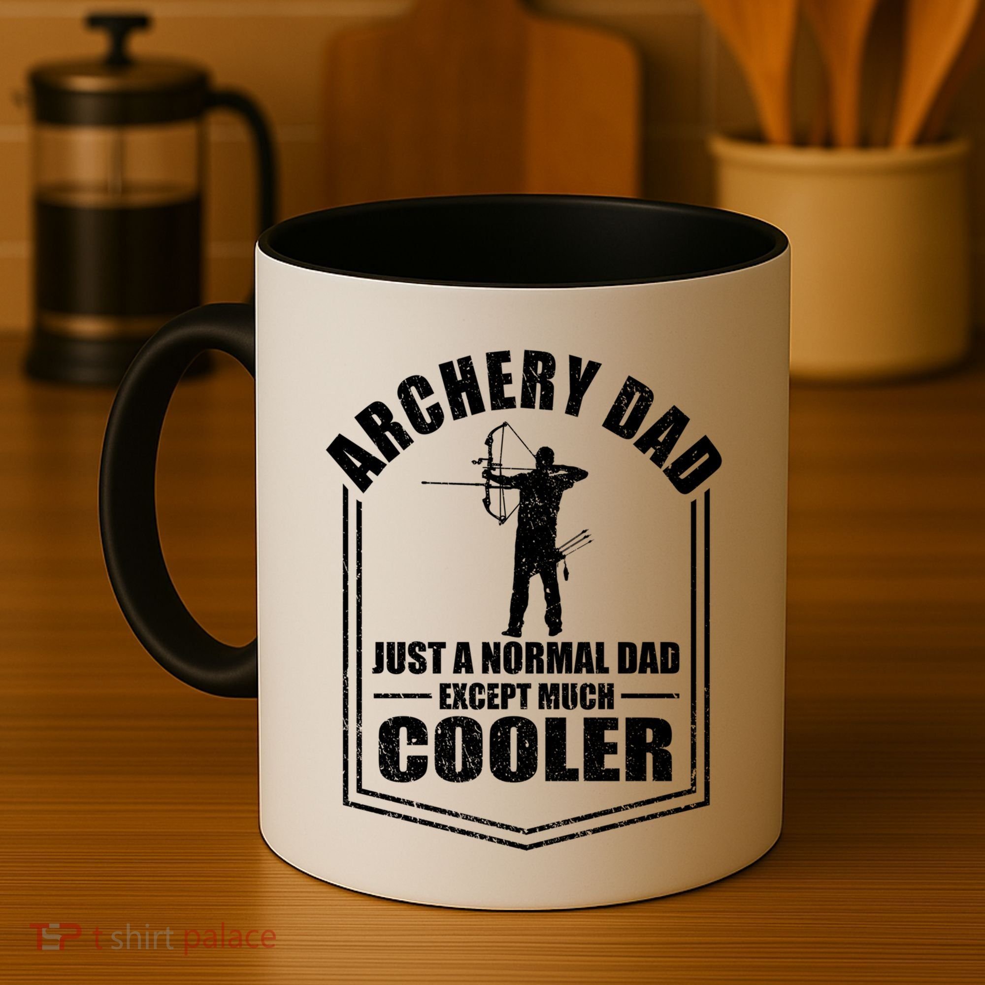 Archery Dad Just A Normal Dad Except Cooler Fathers Day Funny Gift Coffee Mug