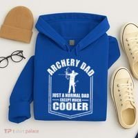 Archery Dad Just A Normal Dad Except Cooler Fathers Day Funny Gift Hoodie thumb 4
