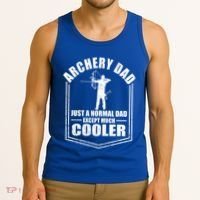Archery Dad Just A Normal Dad Except Cooler Fathers Day Funny Gift Tank Top thumb 3
