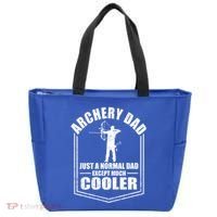 Archery Dad Just A Normal Dad Except Cooler Fathers Day Funny Gift Tote Bag thumb 0