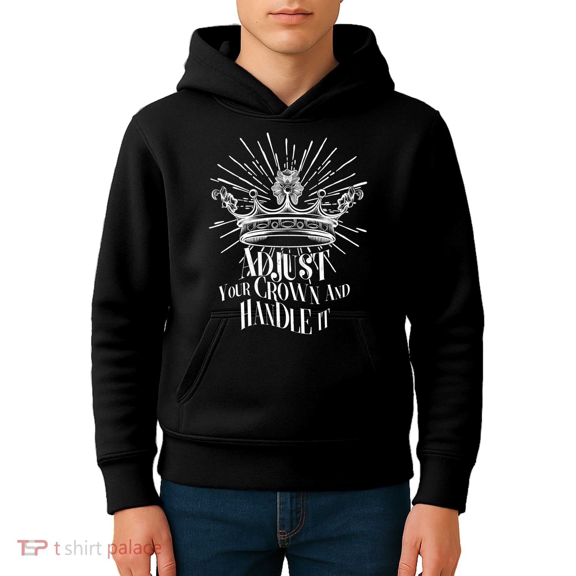Adjust Your Crown and Handle It Kids Hoodie