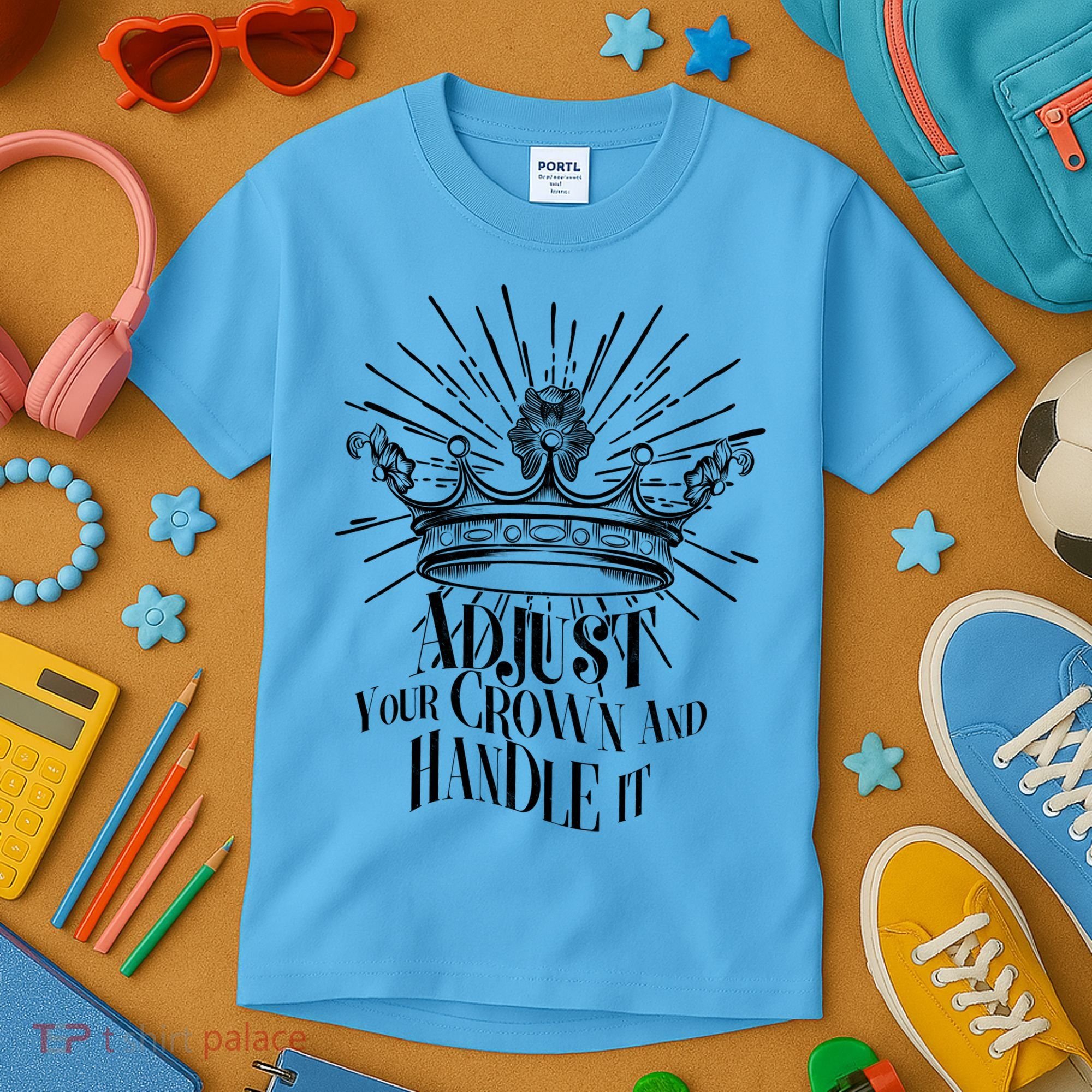 Adjust Your Crown and Handle It Kids T-Shirt