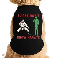 Aliens DonT Know Karate Doggie Tank thumb 0