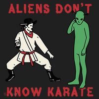 Aliens DonT Know Karate Golf Towel thumb 3