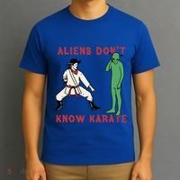 Aliens DonT Know Karate T-Shirt thumb 3