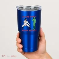 Aliens DonT Know Karate Tumbler thumb 2