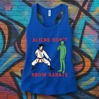Aliens DonT Know Karate Women's Tank Top thumb 3