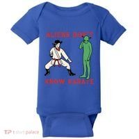 Aliens DonT Know Karate Baby Bodysuit thumb 0