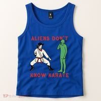 Aliens DonT Know Karate Tank Top thumb 2
