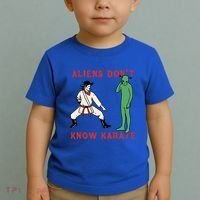 Aliens DonT Know Karate Toddler T-Shirt thumb 2