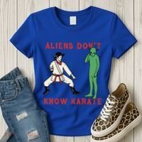 Aliens DonT Know Karate Women's T-Shirt thumb 3