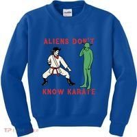 Aliens DonT Know Karate Kids Sweatshirt thumb 0