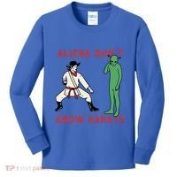 Aliens DonT Know Karate Kids Long Sleeve Shirt thumb 0
