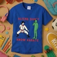 Aliens DonT Know Karate Kids T-Shirt thumb 3
