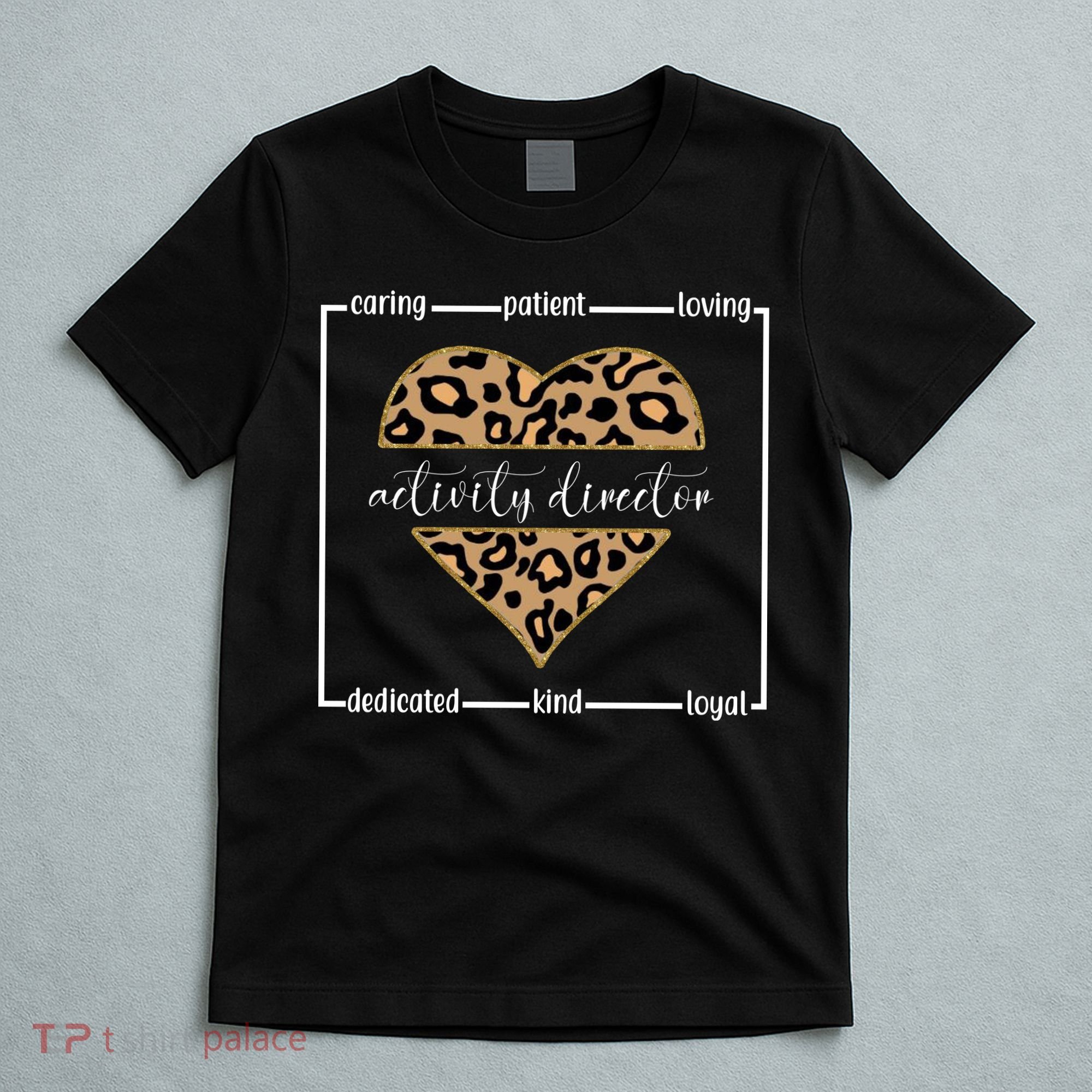 Activity Director Leopard Heart T-Shirt