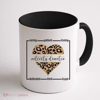 Activity Director Leopard Heart Coffee Mug thumb 1