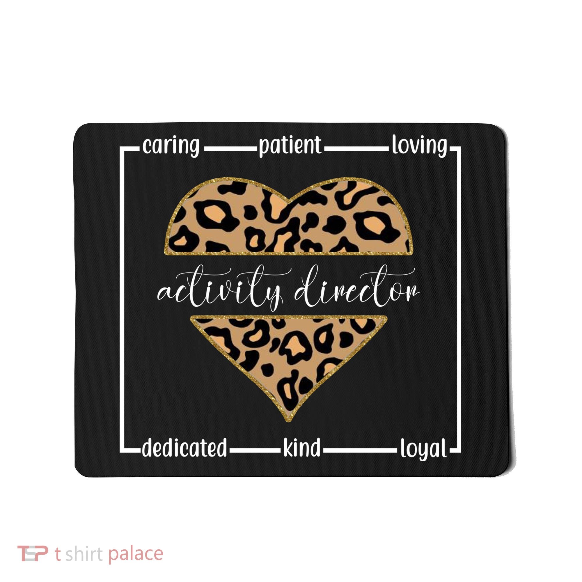 Activity Director Leopard Heart Mousepad