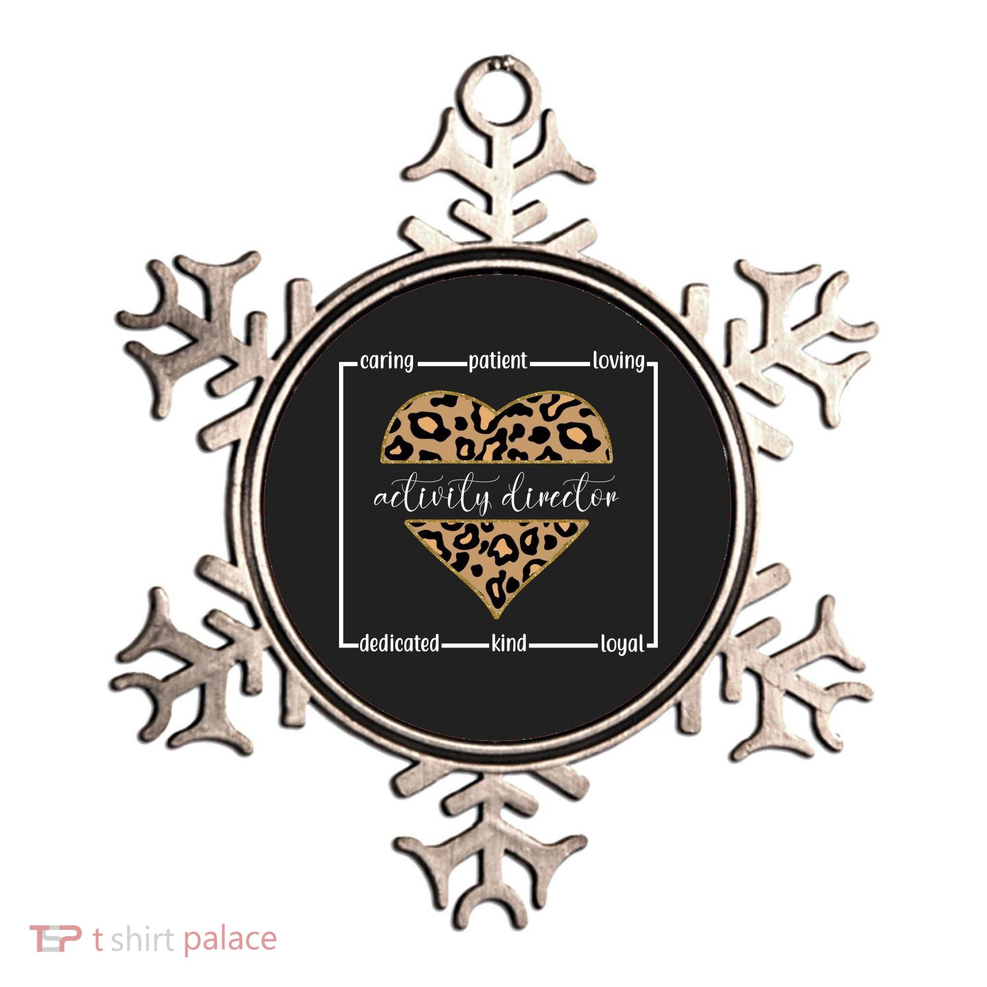 Activity Director Leopard Heart Ornament