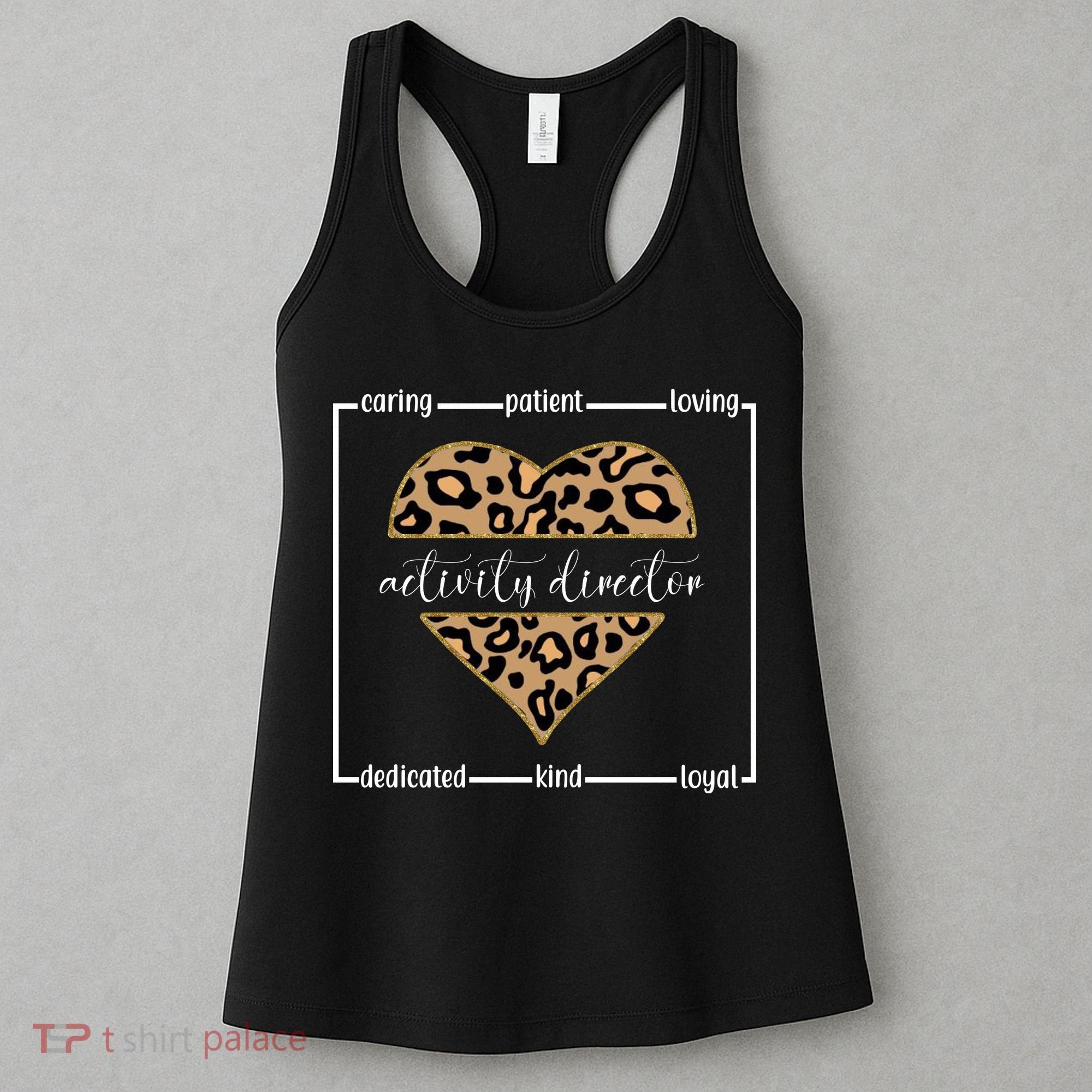 Activity Director Leopard Heart Women's Tank Top
