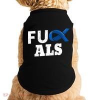 ALS Disease Lou Gehrig's Blue Ribbon Neurological Disorders Doggie Tank thumb 0