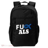 ALS Disease Lou Gehrig's Blue Ribbon Neurological Disorders Backpack thumb 0