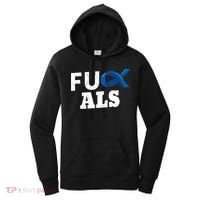 ALS Disease Lou Gehrig's Blue Ribbon Neurological Disorders Women's Hoodie thumb 0
