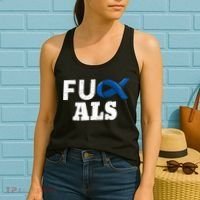 ALS Disease Lou Gehrig's Blue Ribbon Neurological Disorders Women's Tank Top thumb 2
