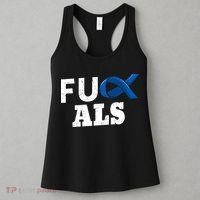 ALS Disease Lou Gehrig's Blue Ribbon Neurological Disorders Women's Tank Top thumb 3
