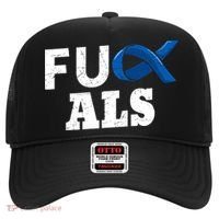 ALS Disease Lou Gehrig's Blue Ribbon Neurological Disorders Hat thumb 0