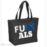 ALS Disease Lou Gehrig's Blue Ribbon Neurological Disorders Tote Bag thumb 2