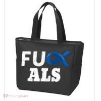 ALS Disease Lou Gehrig's Blue Ribbon Neurological Disorders Tote Bag thumb 3