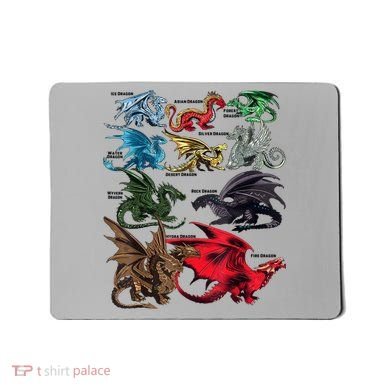 Awesome Dragon Lovers Types Of Dragons Gift Mousepad