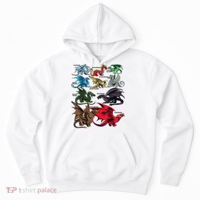 Awesome Dragon Lovers Types Of Dragons Gift Hoodie