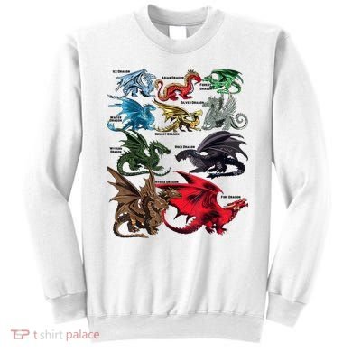 Awesome Dragon Lovers Types Of Dragons Gift Sweatshirt
