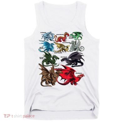 Awesome Dragon Lovers Types Of Dragons Gift Tank Top