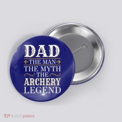 Archery Dad Legend Gift For Fathers Day Gift Button
