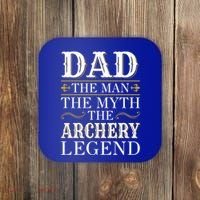 Archery Dad Legend Gift For Fathers Day Gift Coaster thumb 0