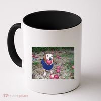 Apple Dog Meme Funny Dog With Apple In Mouth Funny Brainrot Coffee Mug thumb 0