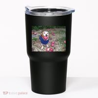 Apple Dog Meme Funny Dog With Apple In Mouth Funny Brainrot Tumbler thumb 0