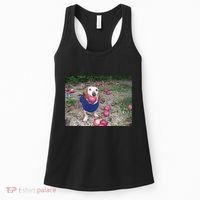 Apple Dog Meme Funny Dog With Apple In Mouth Funny Brainrot Women's Tank Top thumb 0
