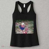 Apple Dog Meme Funny Dog With Apple In Mouth Funny Brainrot Women's Tank Top thumb 3