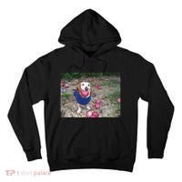 Apple Dog Meme Funny Dog With Apple In Mouth Funny Brainrot Tall Hoodie thumb 0